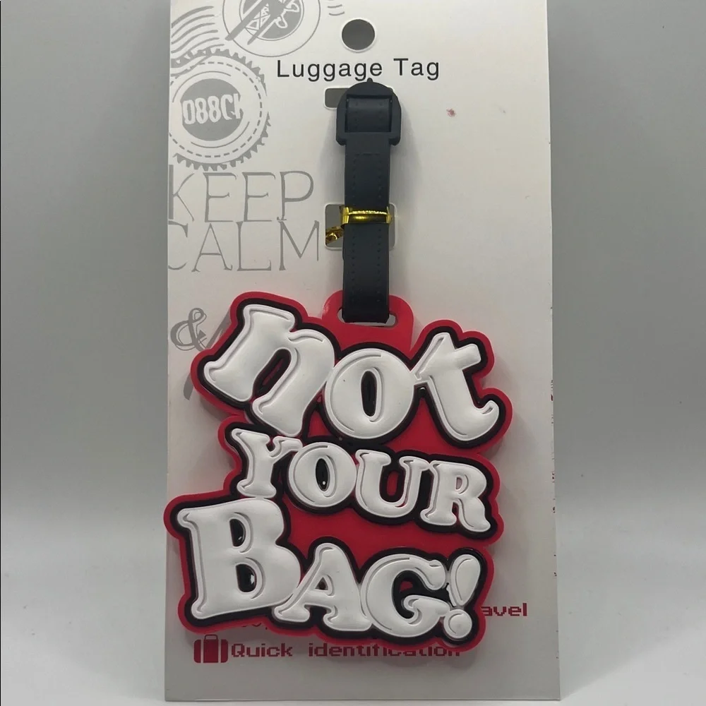 315.‎ Red and White Luggage Tag